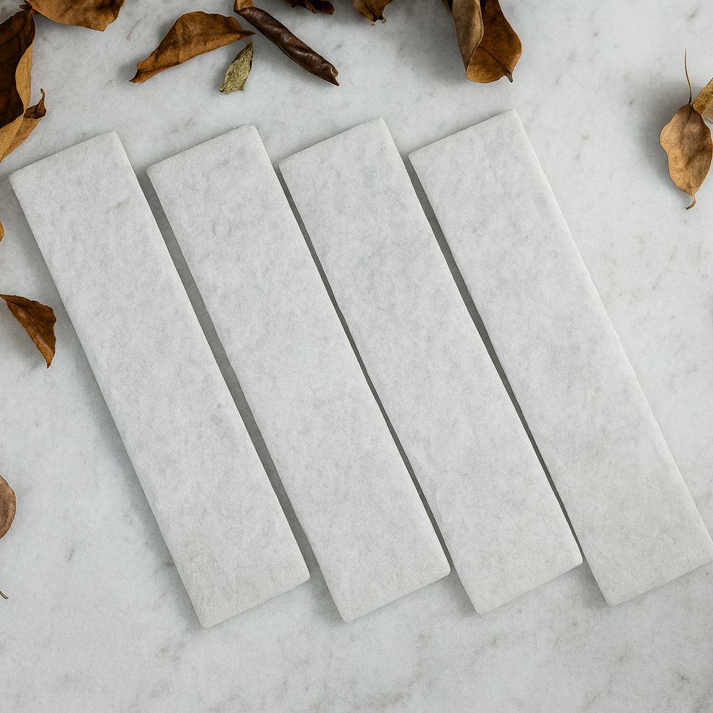 Milano Sicily Rock 60x250mm Subway Tile Lime White