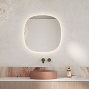 Milano Soft Square 600mx600mm Frameless LED Mirror