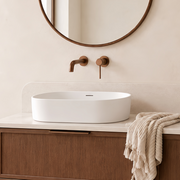 Milano Soul Pro 580mm Solid Surface Basin with Overflow