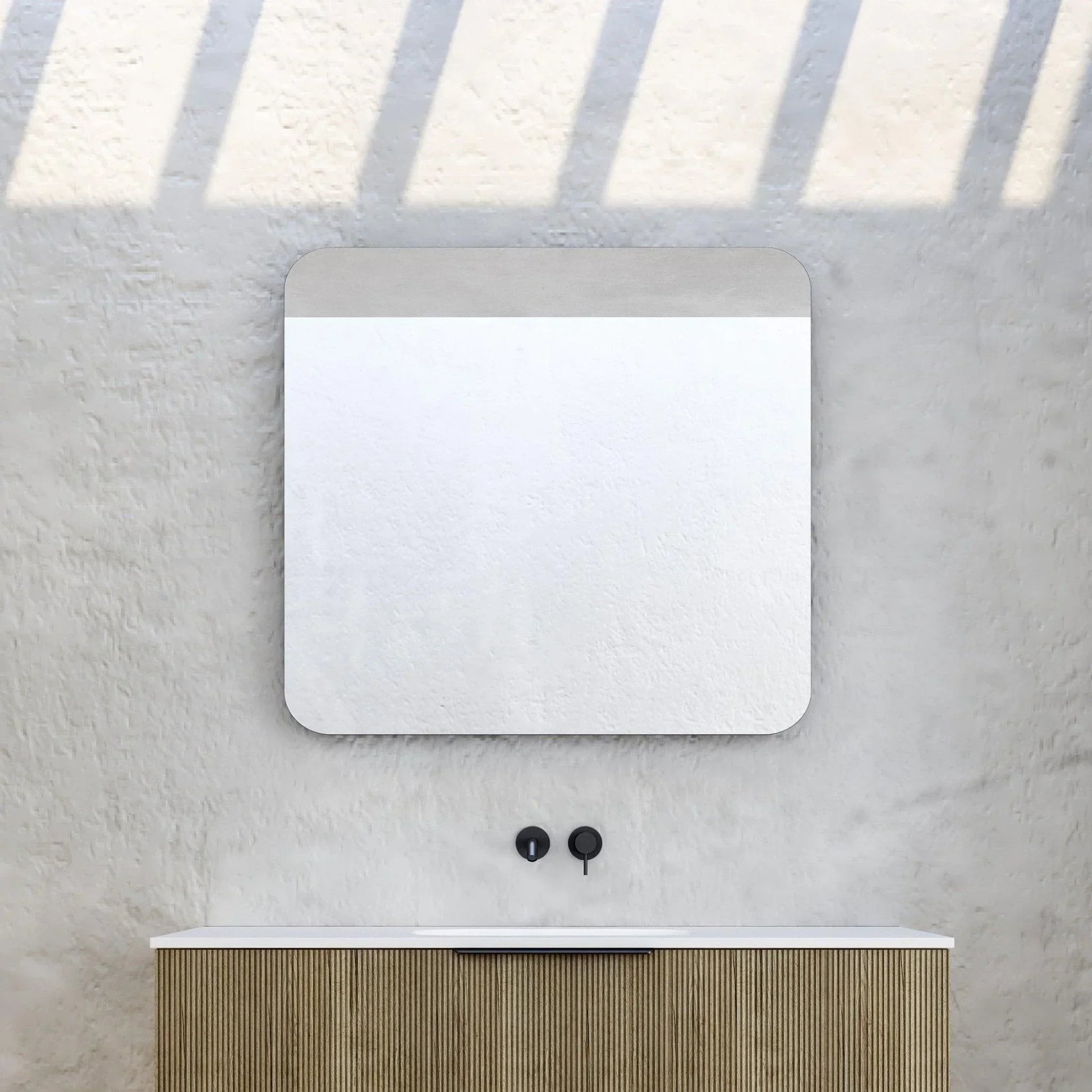 Milano Square 900x900mm Frameless Polished Edge Mirror - Ideal Bathroom CentreRE9090P