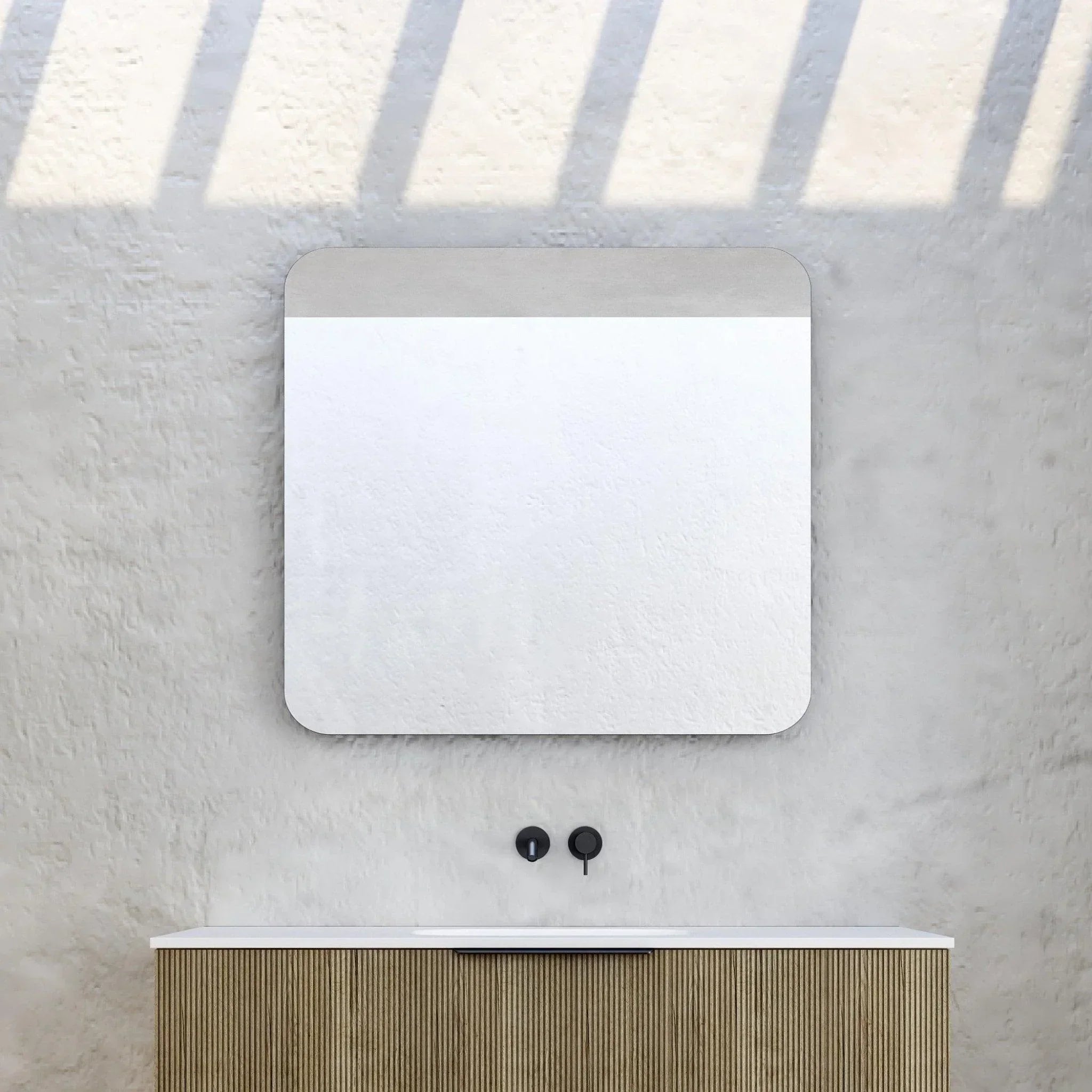 Milano Square 900x900mm Frameless Polished Edge Mirror - Ideal Bathroom CentreRE9090P
