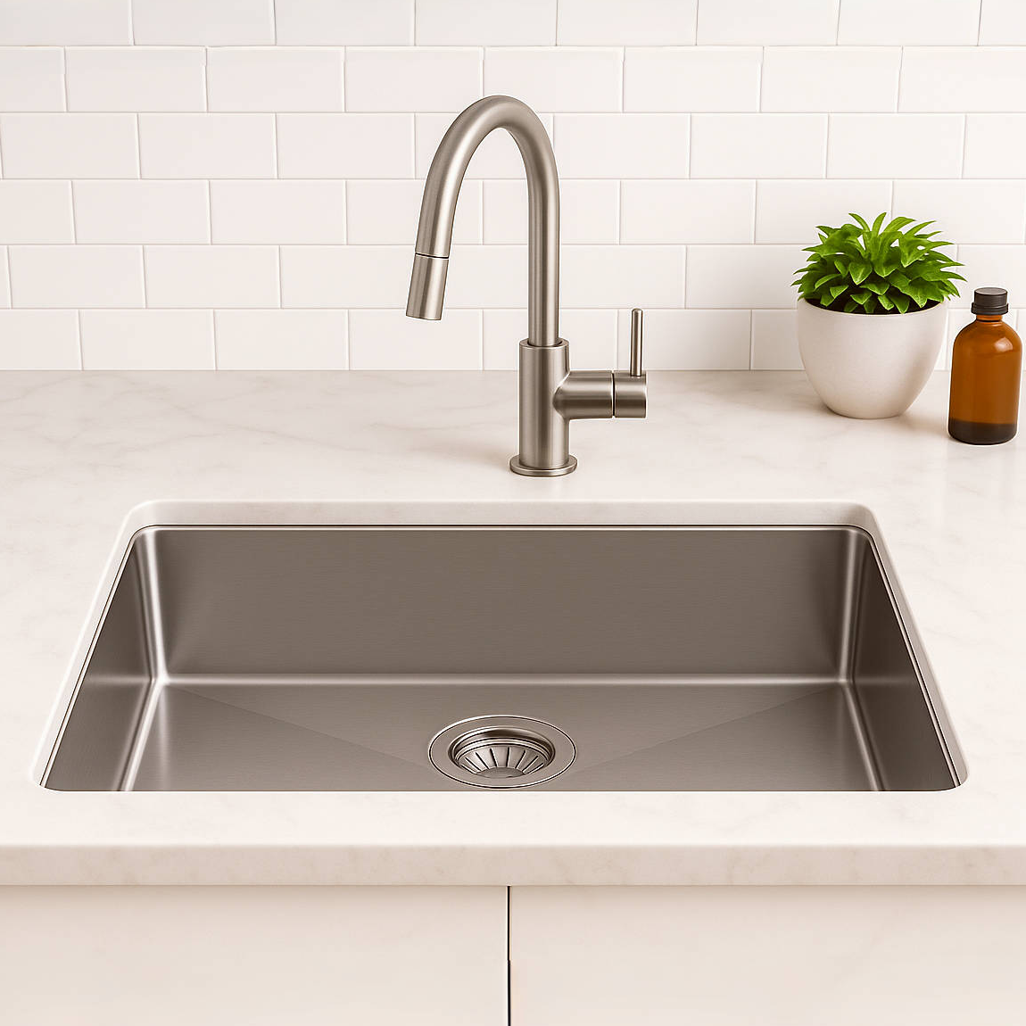 Milano Bianca Single 760x450mm Kitchen Sink