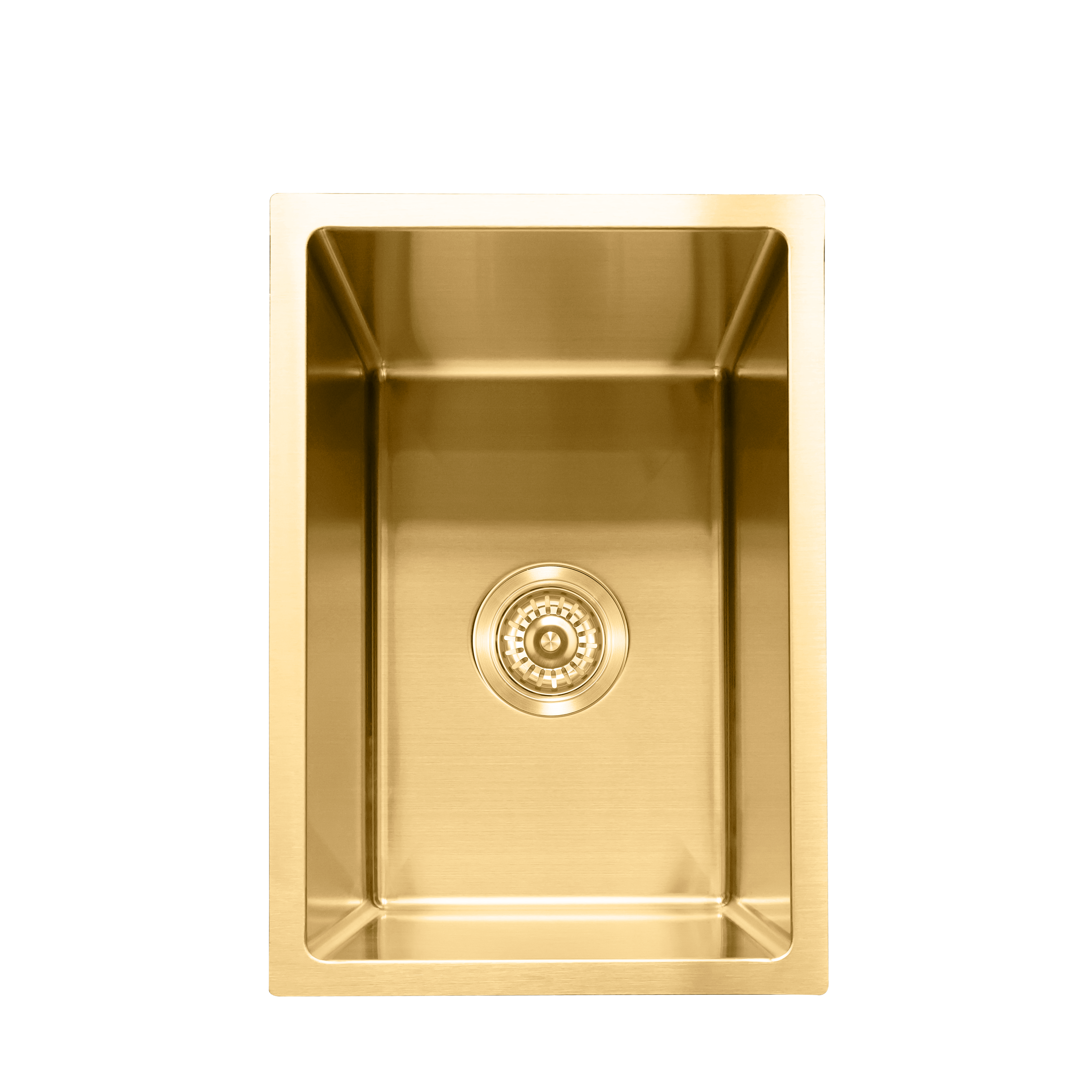 Milano Bianca Stainless Steel 300x450mm Sink, Brushed Gold