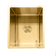 Milano Bianca Stainless Steel 380x450mm Sink, Brushed Gold