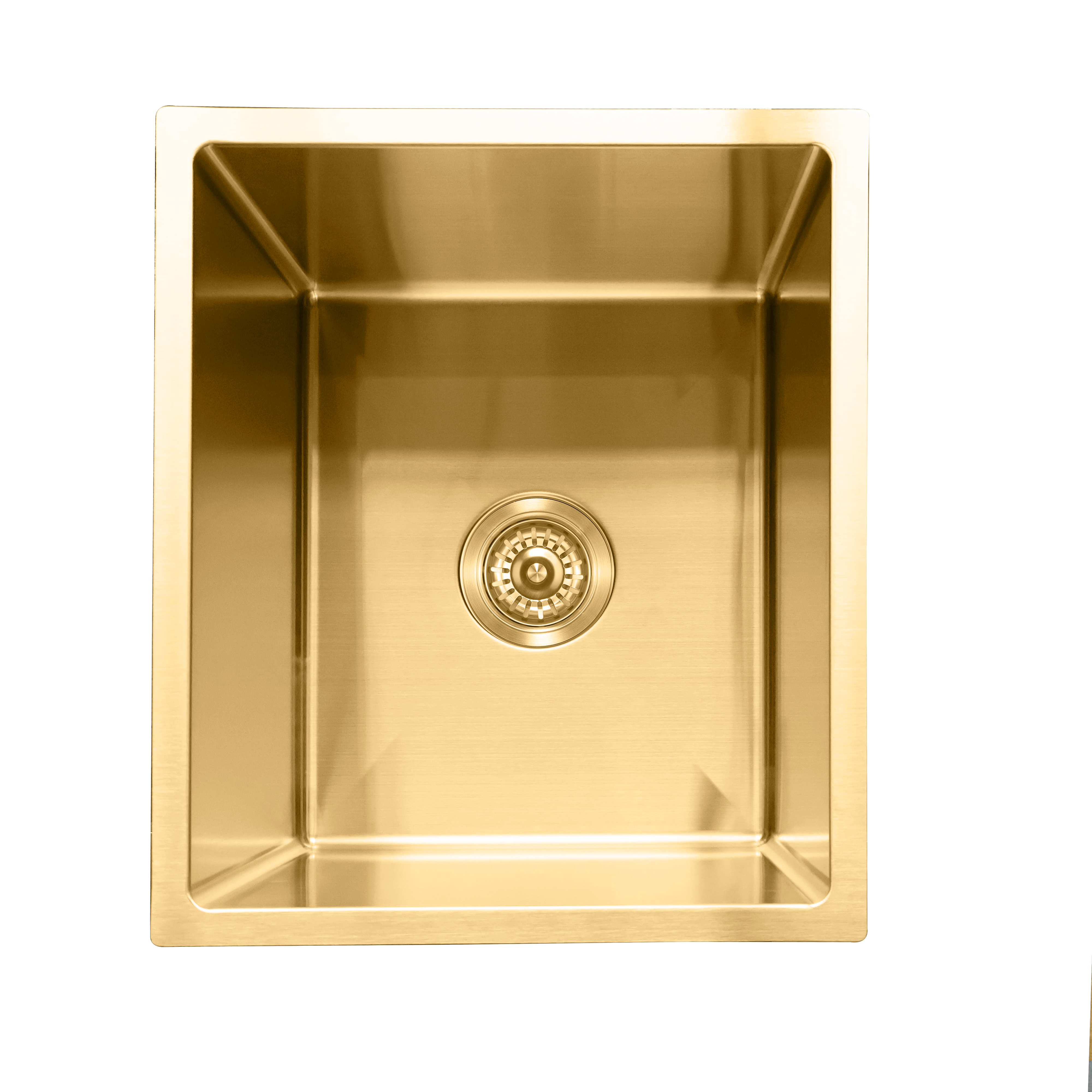 Milano Bianca Stainless Steel 380x450mm Sink, Brushed Gold