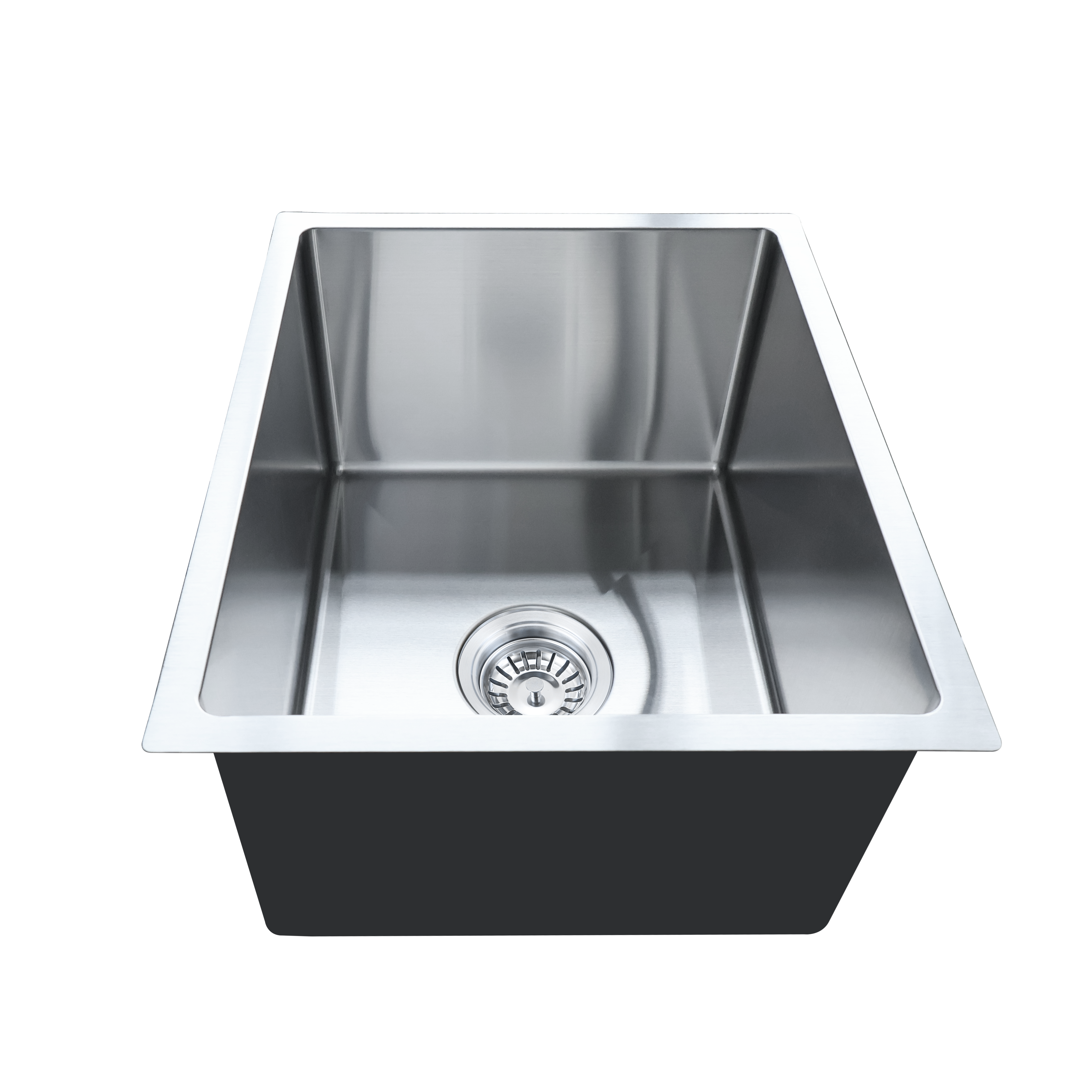 Milano Bianca Stainless Steel 380x450mm Sink, Brushed Nickel
