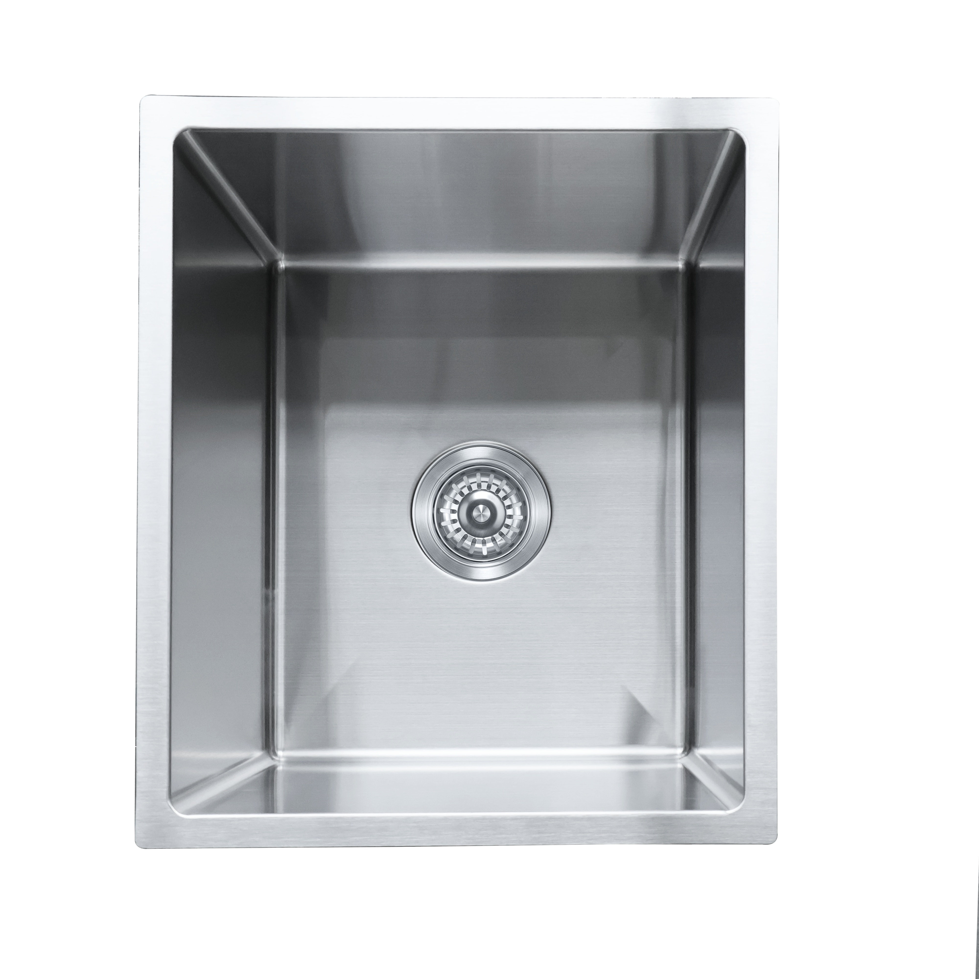 Milano Bianca Stainless Steel 380x450mm Sink, Brushed Nickel