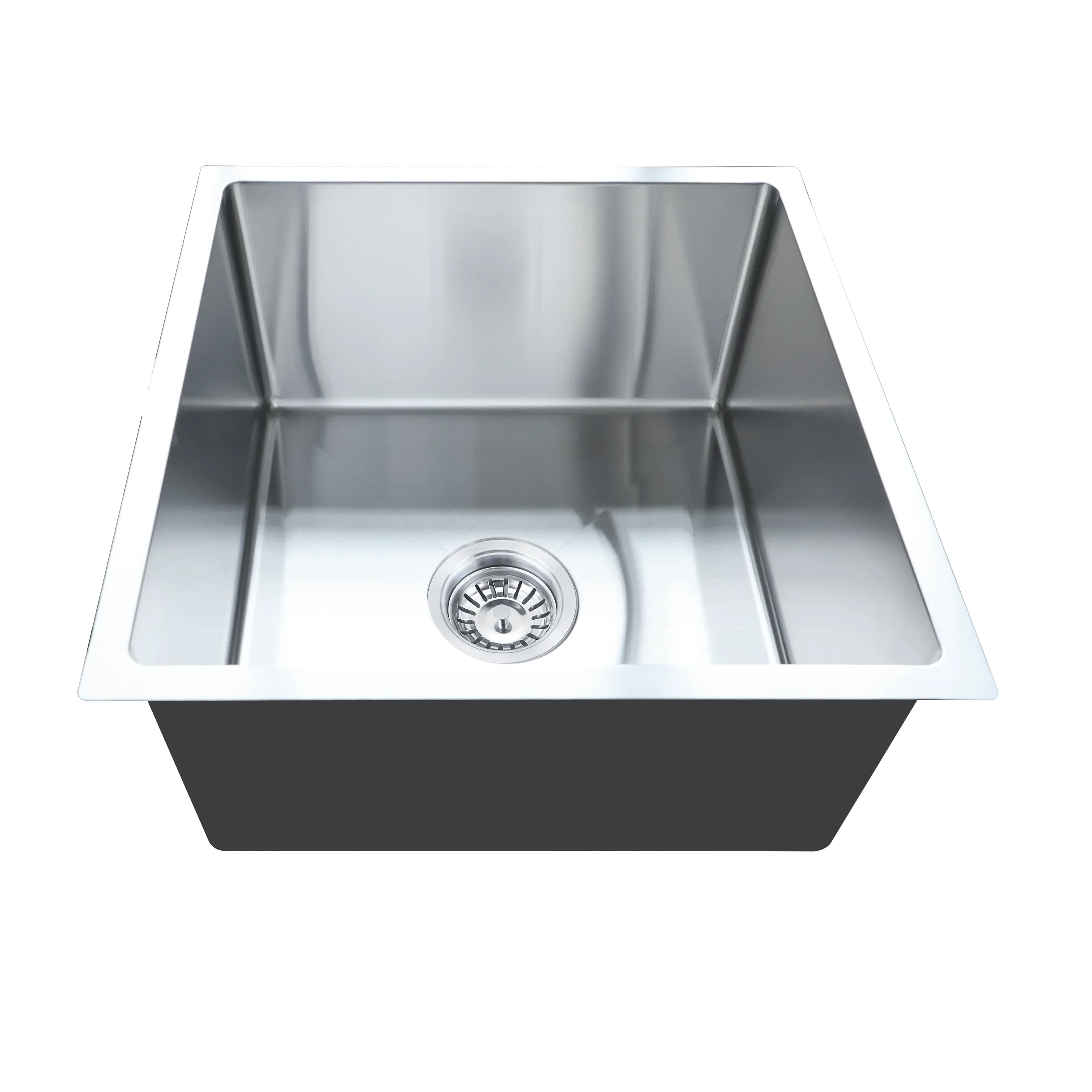 Milano Bianca Stainless Steel 450x450mm Sink, Brushed Nickel