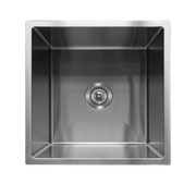Milano Bianca Stainless Steel 450x450mm Sink, Gun Metal