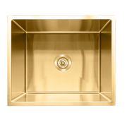 Milano Bianca Stainless Steel 540x450mm Sink, Brushed Gold