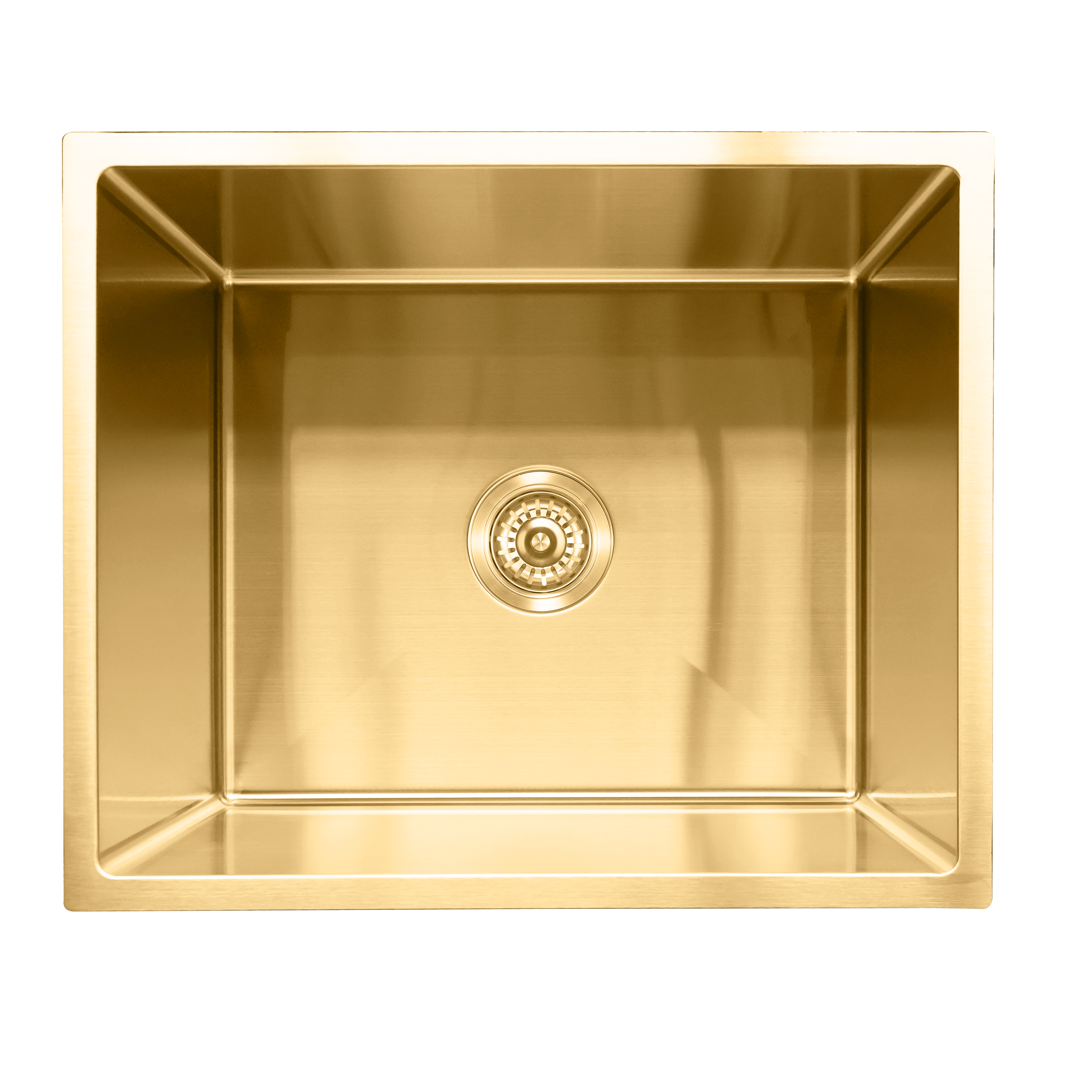 Milano Bianca Stainless Steel 540x450mm Sink, Brushed Gold