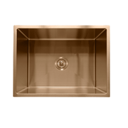Milano Bianca Stainless Steel 600x450mm Sink, Brushed Copper