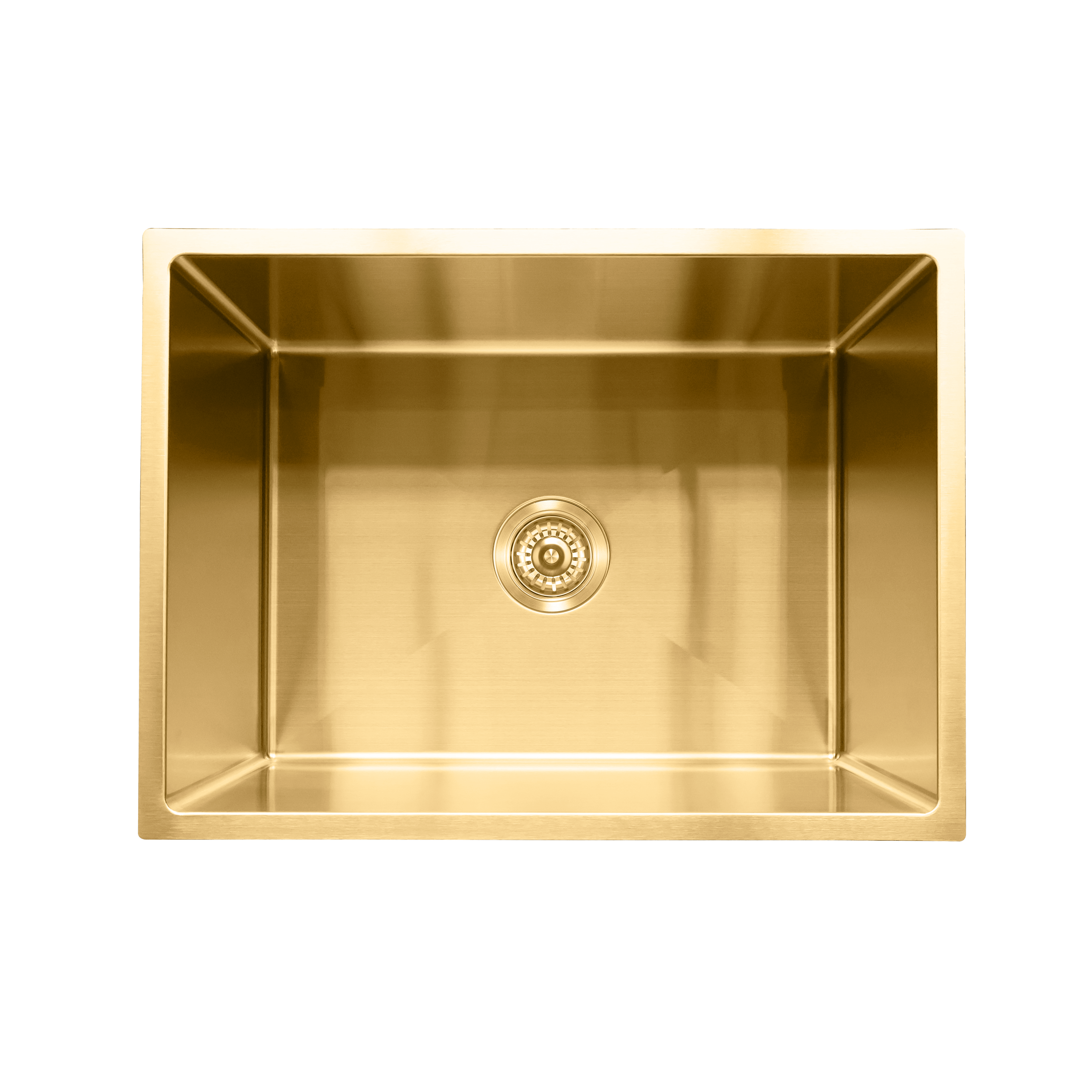 Milano Bianca Stainless Steel 600x450mm Sink, Brushed Gold