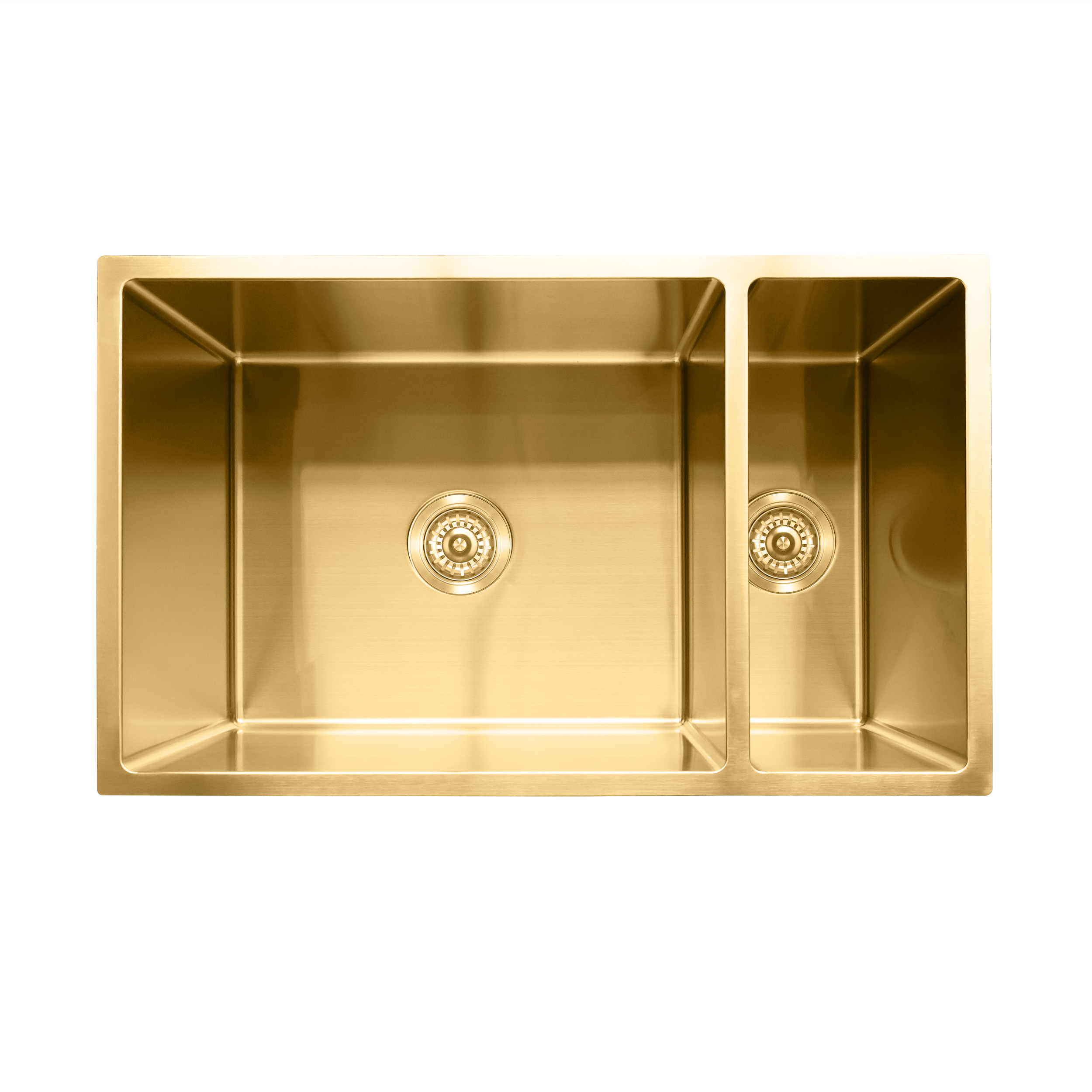Milano Bianca Stainless Steel 730x450mm 1.5 Bowl Sink, Brushed Gold