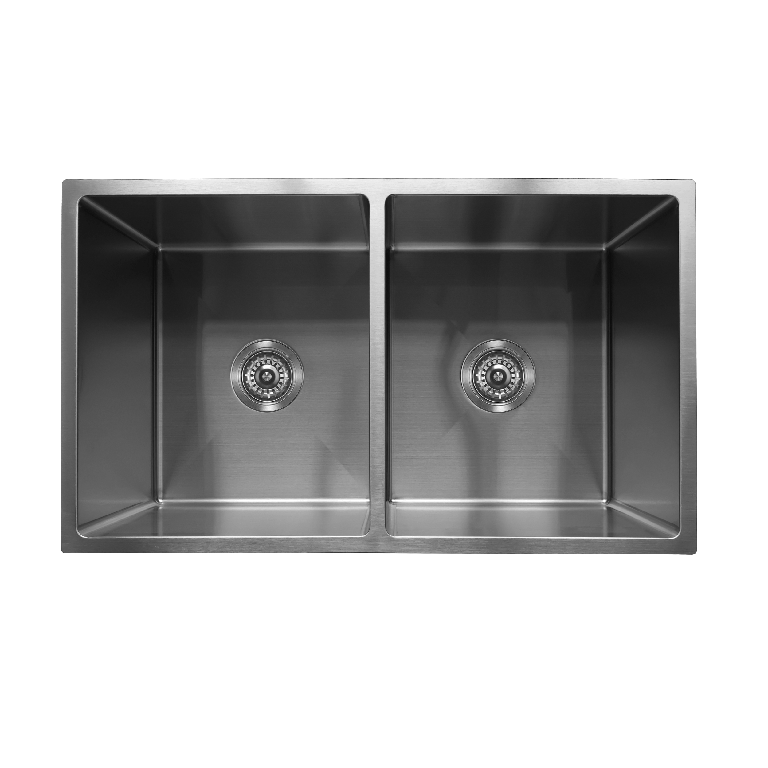 Milano Bianca Stainless Steel 760x450mm Double Bowl Sink, Gun Metal