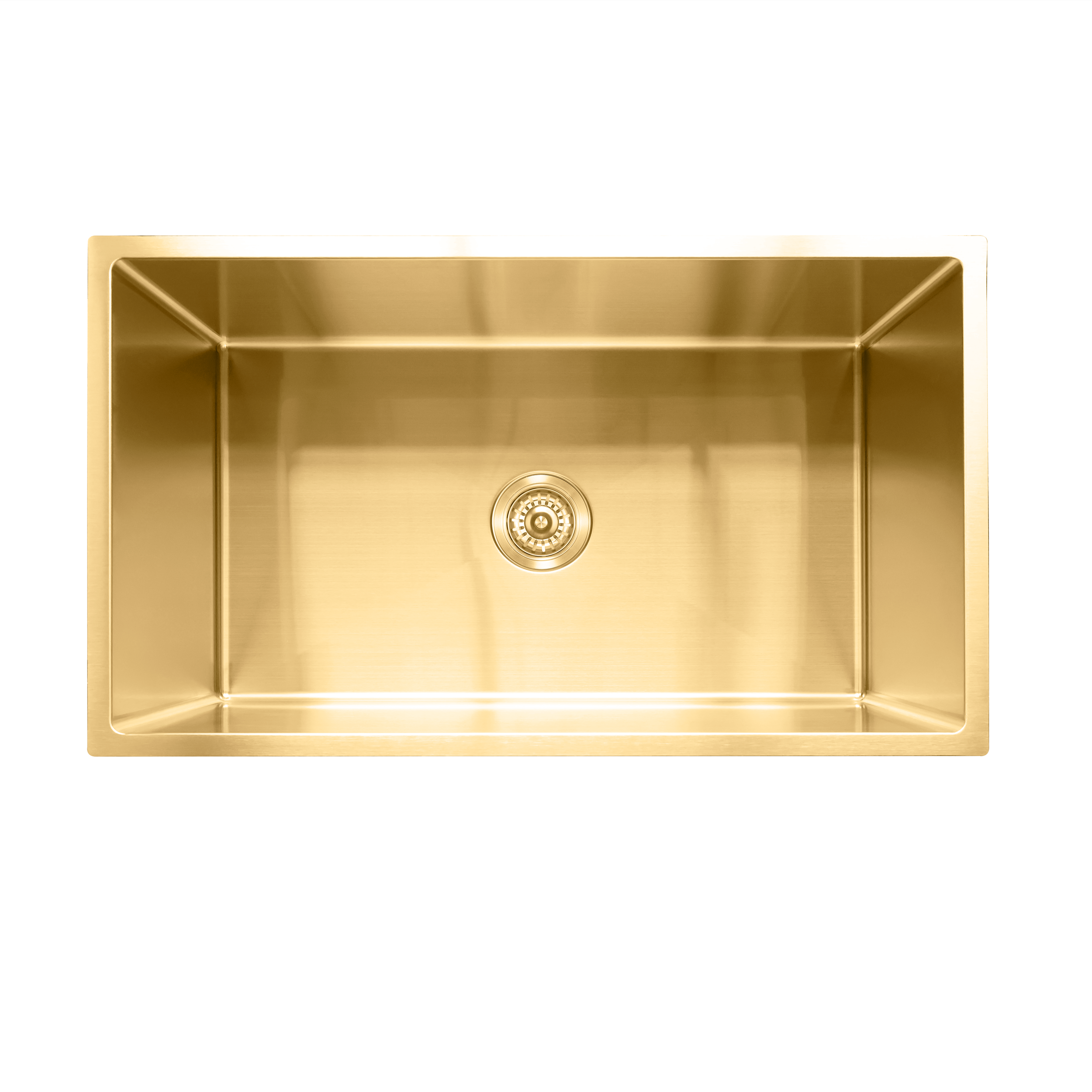 Milano Bianca Stainless Steel 760x450mm Sink, Brushed Gold