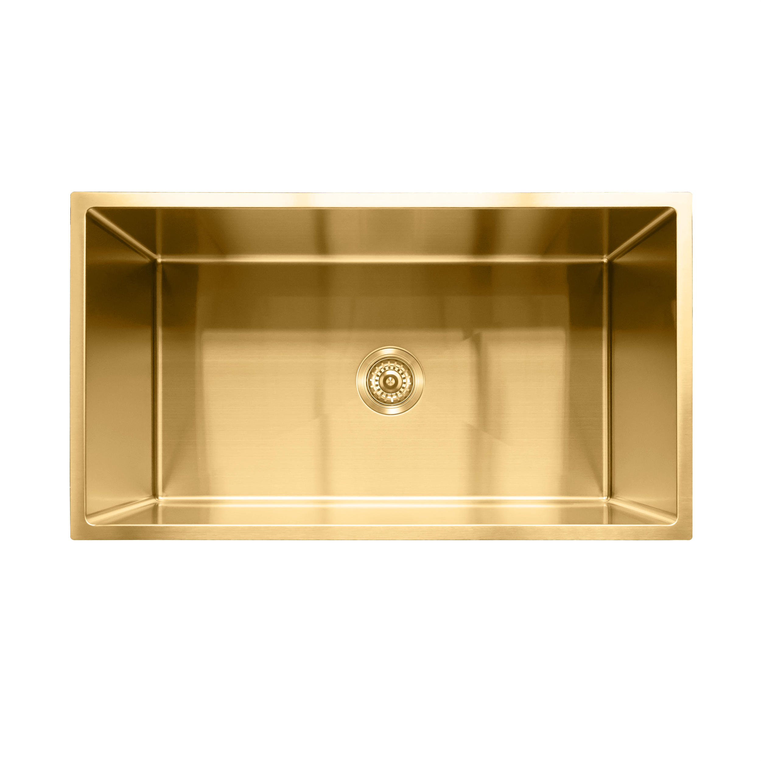 Milano Bianca Stainless Steel 810x450mm Sink, Brushed Gold