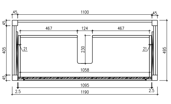 Milano Victoria 1200mm Freestanding Vanity - Ideal Bathroom CentreVI1200MWNo Top (Cabinet ONLY)