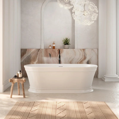 Milano Victoria 1700mm Freestanding Bath-Gloss White