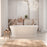 Milano Victoria 1700mm Freestanding Bath - Gloss White - Ideal Bathroom CentreBT - VIC1700(0)Overflow protection