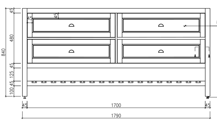 Milano Victoria 1800mm Freestanding Vanity - Ideal Bathroom CentreVI1800MWNo Top (Cabinet ONLY)