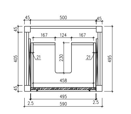 Milano Victoria 600mm Freestanding Vanity - Ideal Bathroom CentreVI600MWNo Top (CABINET ONLY)