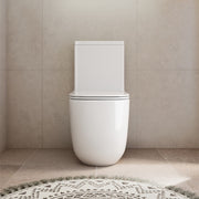 Milano Vogue Back to Wall Rimless Toilet Suite Gloss White