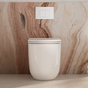 Milano Vogue Concealed In Wall Wall-Faced Toilet Suite, Gloss White