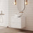 Milano Wave Flute Wall Hung Vanity Matte White - Ideal Bathroom CentreWAVE600WHMW600mm Centre BowlCeramic Moduled Top