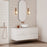 Milano Wave Flute Wall Hung Vanity Matte White - Ideal Bathroom CentreWAVE1200WHMW1200mm Centre BowlCeramic Moduled Top