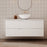 Milano Wave Flute Wall Hung Vanity Matte White - Ideal Bathroom CentreWAVE1200WHMW1200mm Centre BowlCeramic Moduled Top