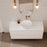 Milano Wave Flute Wall Hung Vanity Matte White - Ideal Bathroom CentreWAVE1200WHMW1200mm Centre BowlCeramic Moduled Top