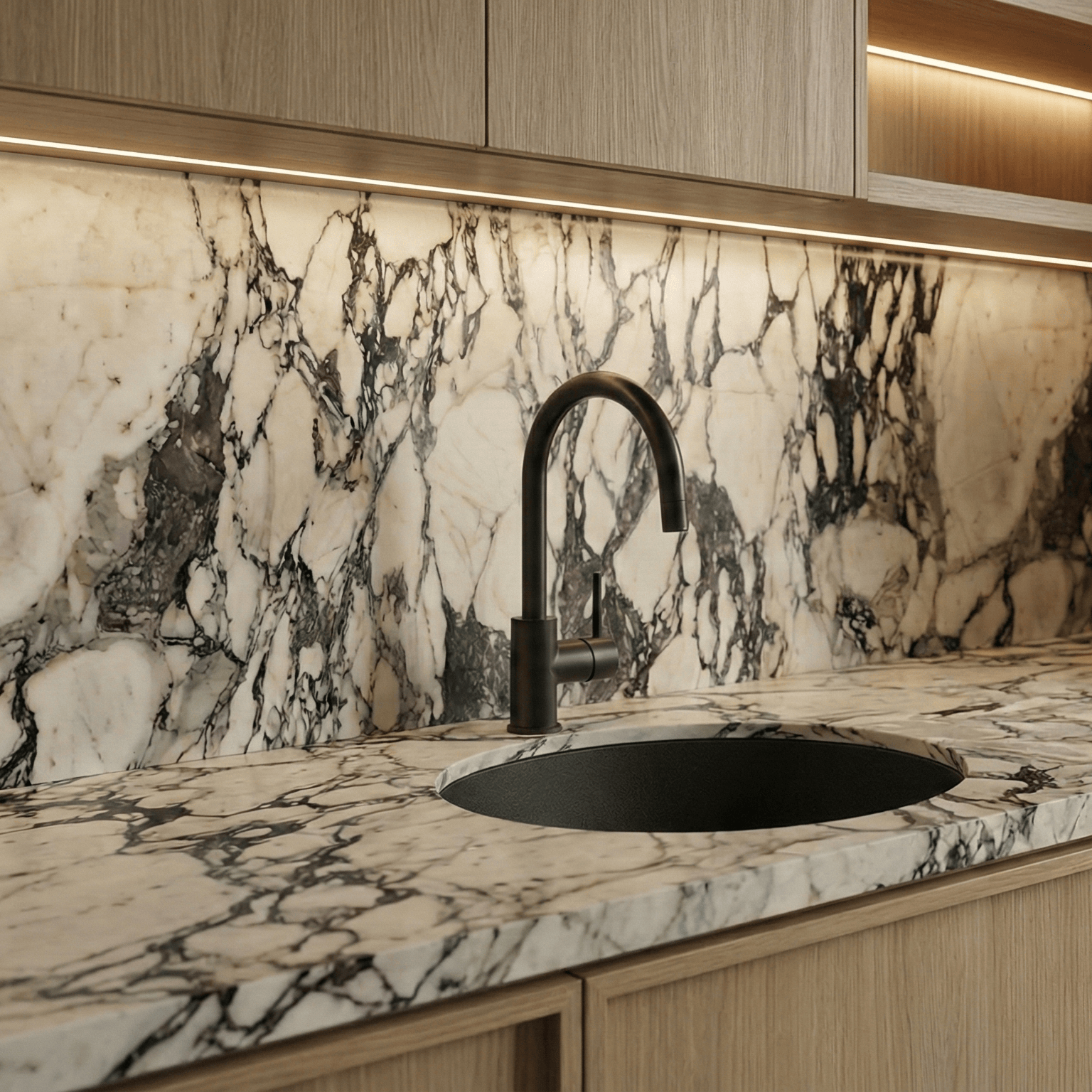 Milano Granite  Round 400mm Sink Single Bowl Sink, Matte  Black