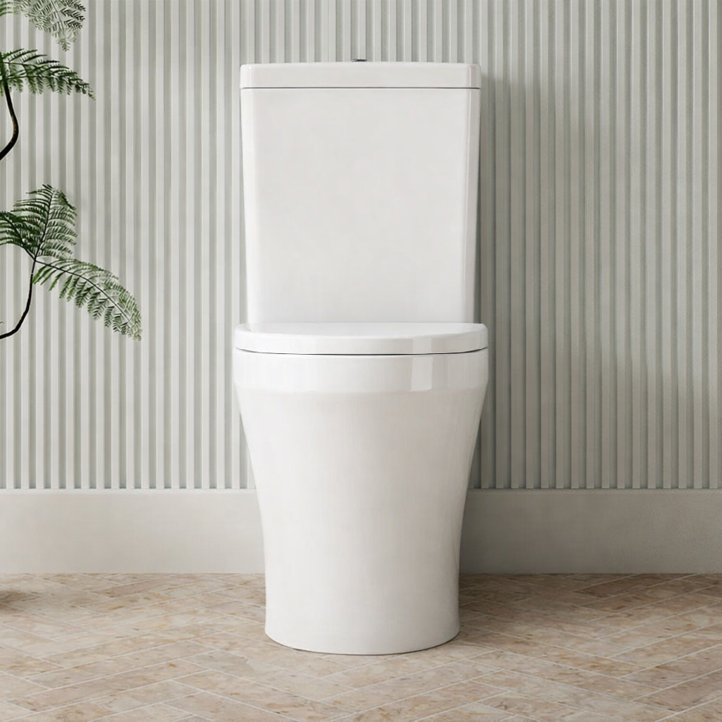Milano Lyric Back to Wall Tornado Rimless Toilet Suite, Gloss White