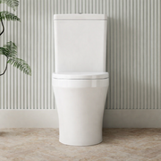 Milano Lyric Back to Wall Tornado Rimless Toilet Suite, Gloss White