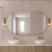 Milano Pill 1500x900mm Frameless Polished Edge Mirror