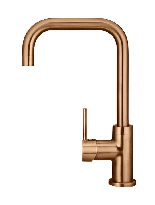 Meir Round Kitchen Mixer Tap Curved