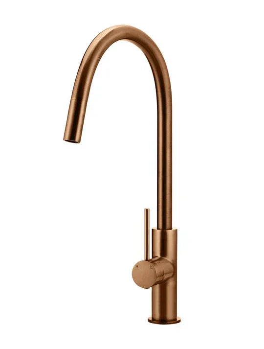 Meir Round Piccola Kitchen Mixer Tap | Lustre Bronze