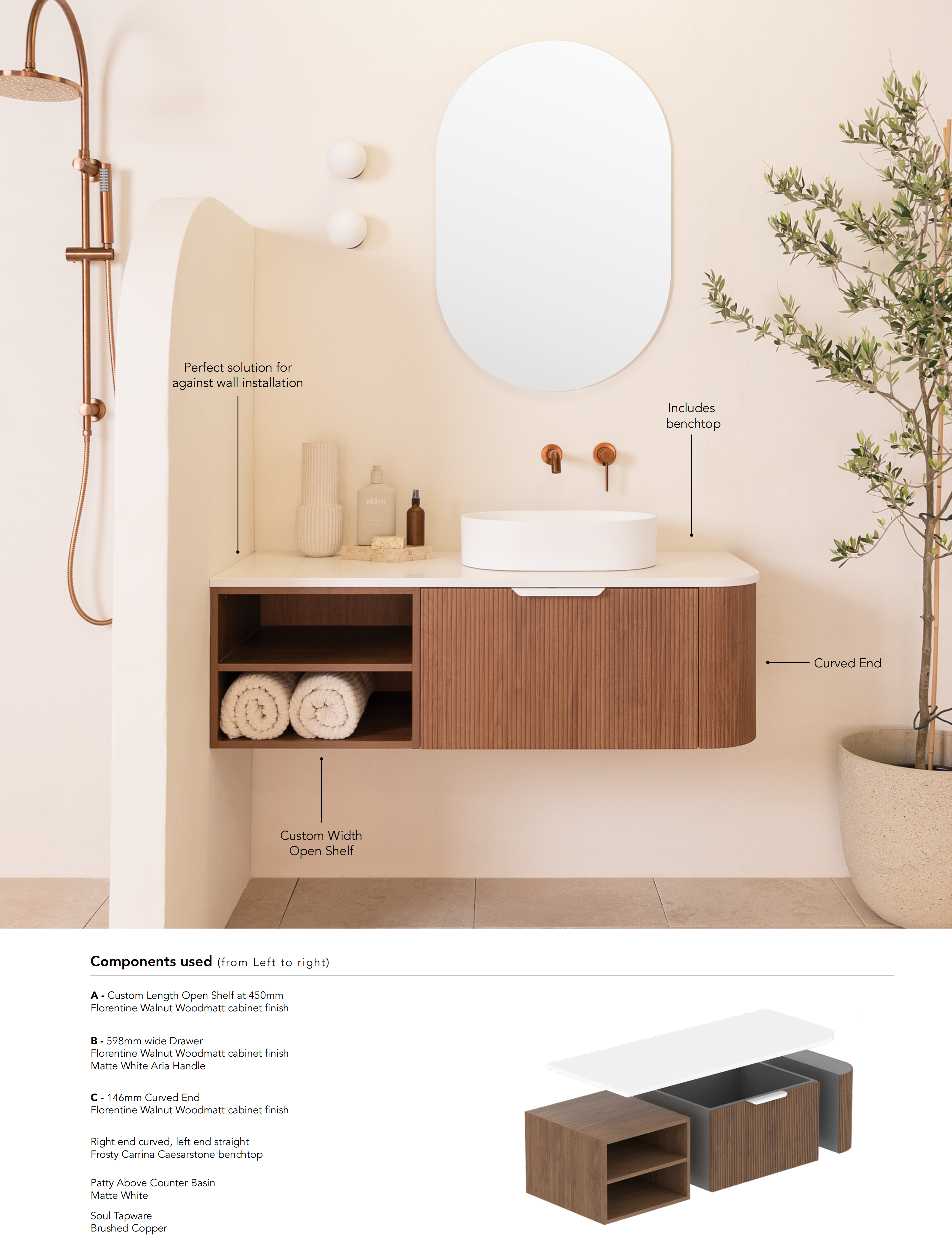ADP Waverley Modular Customized Wall Hung Vanity