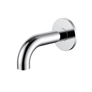 Round Curved Spout 130mm, Polished Chrome