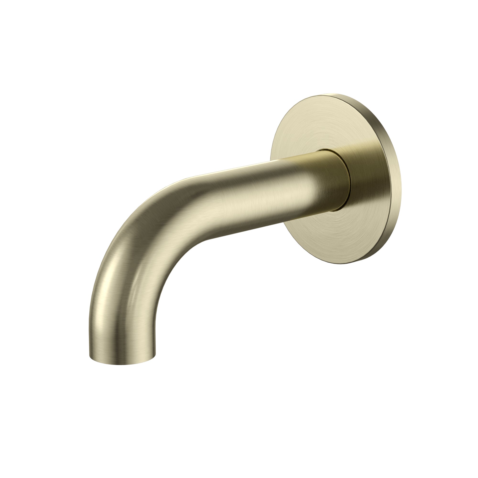 Round Curved Spout 130mm, Tiger Bronze