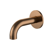 Round Curved Spout 130mm, Lustre Bronze