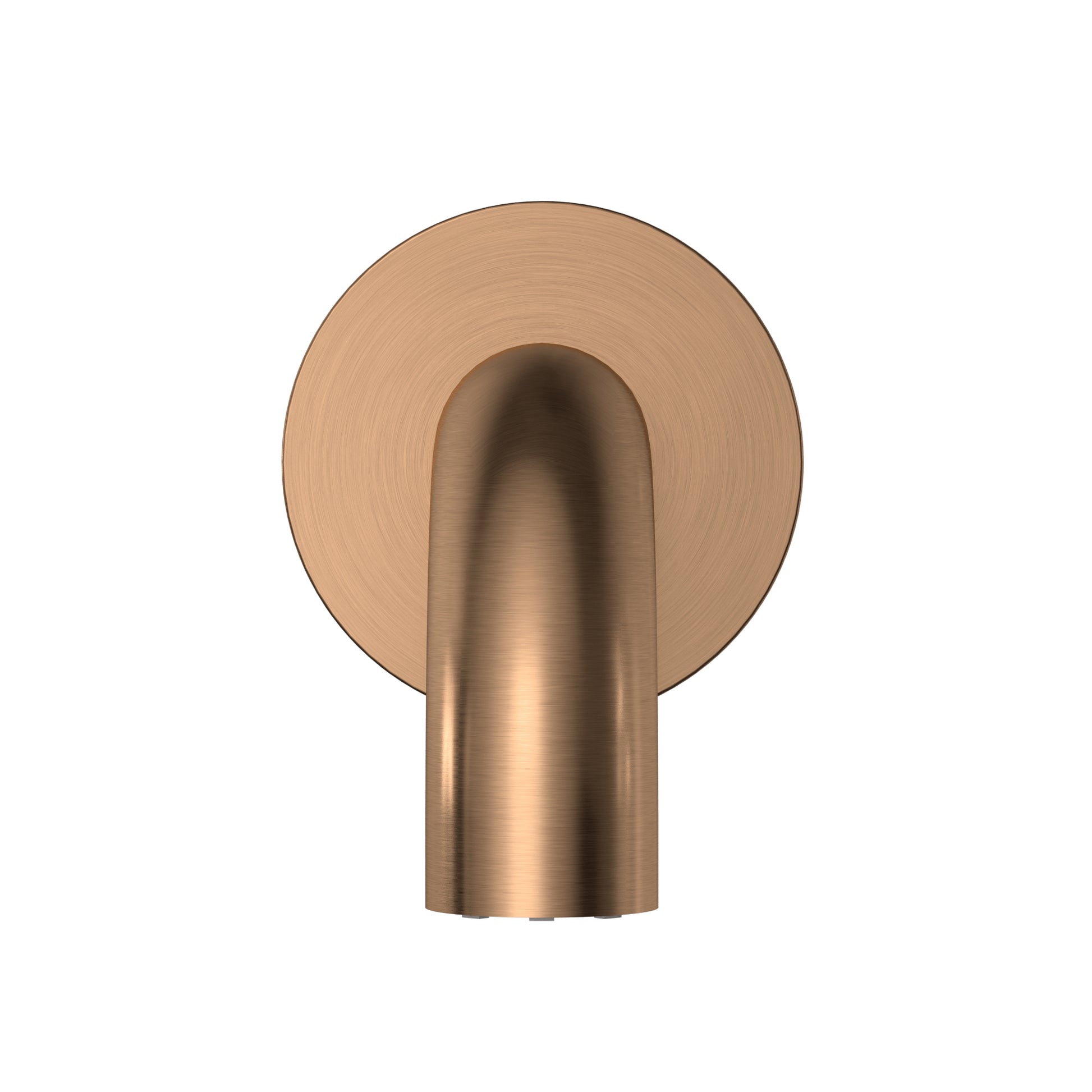 Round Curved Spout 130mm, Lustre Bronze
