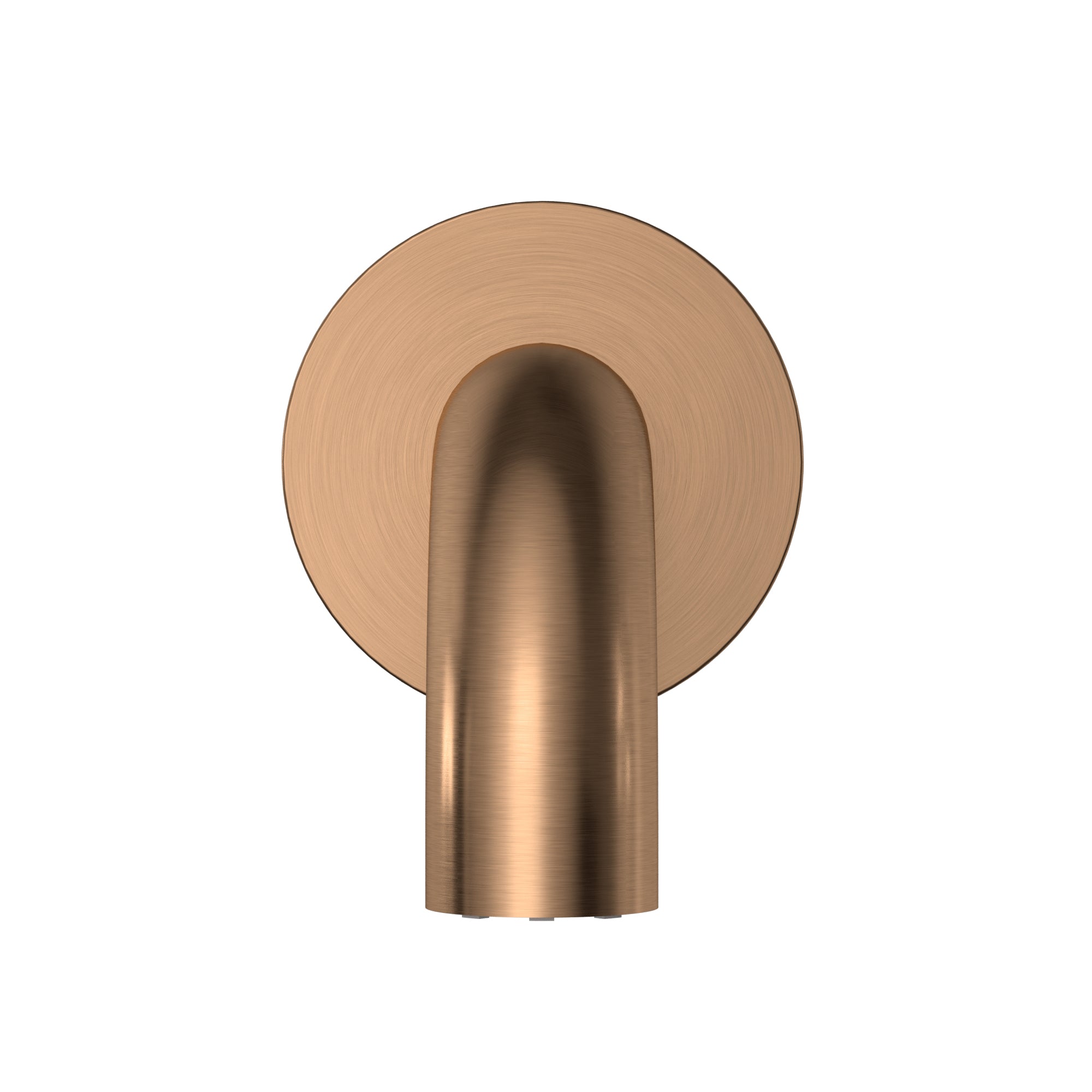 Round Curved Spout 130mm, Lustre Bronze