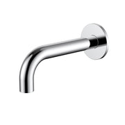 universal round curved spout 170mm, Polished Chrome