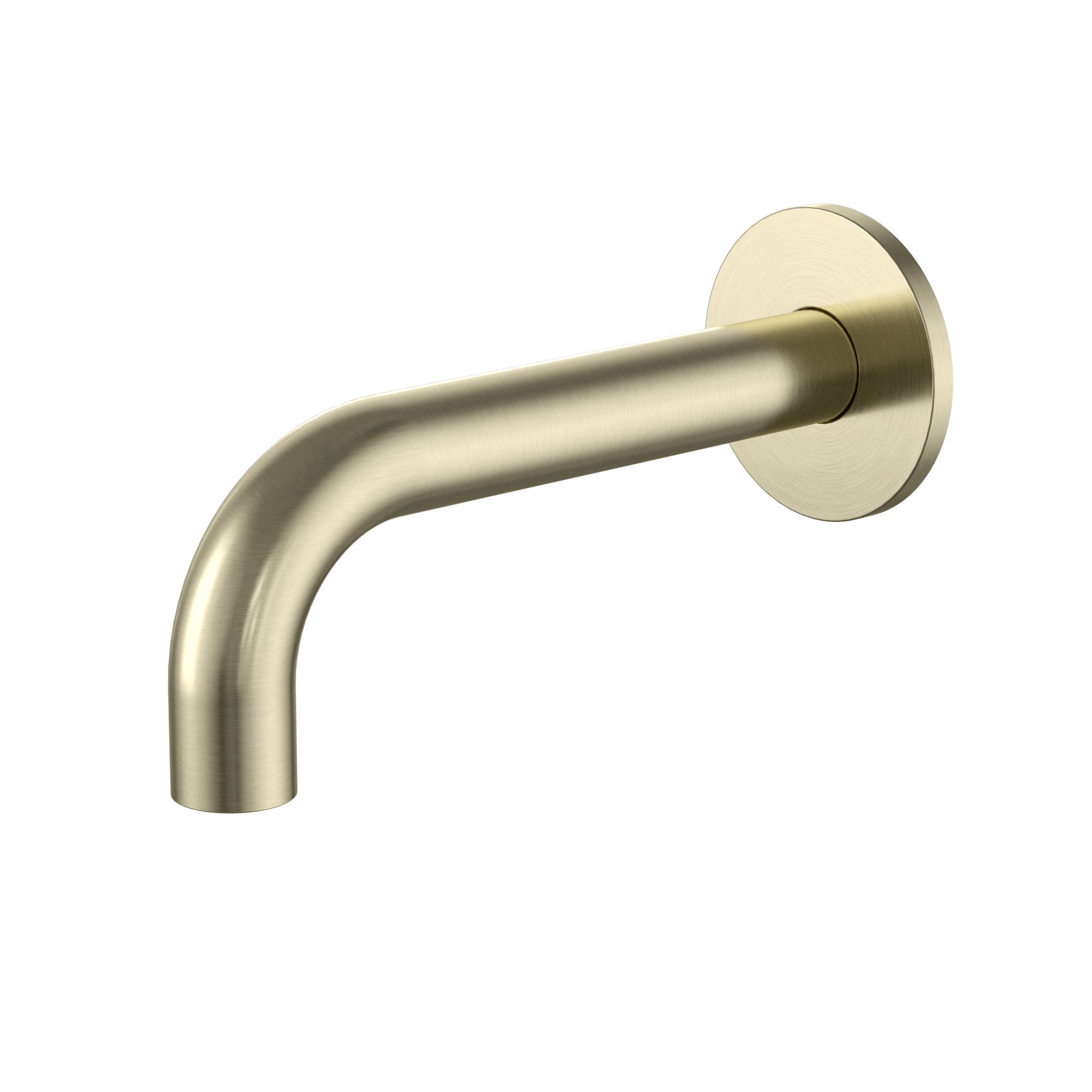 universal round curved spout 170mm, Tiger Bronze