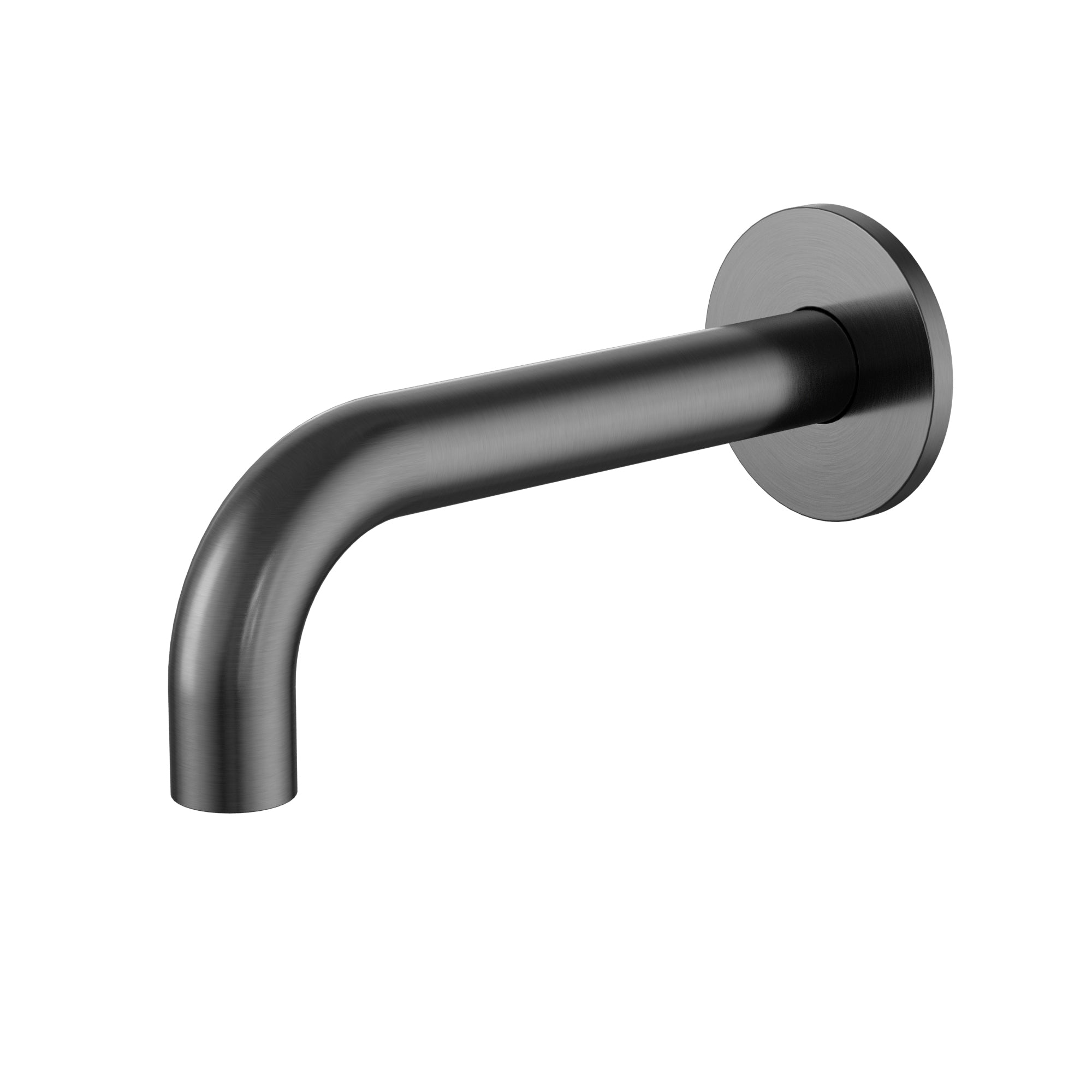universal round curved spout 170mm, Shadow
