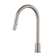 Kitchen hob spout with pull out nozzle, Champagne