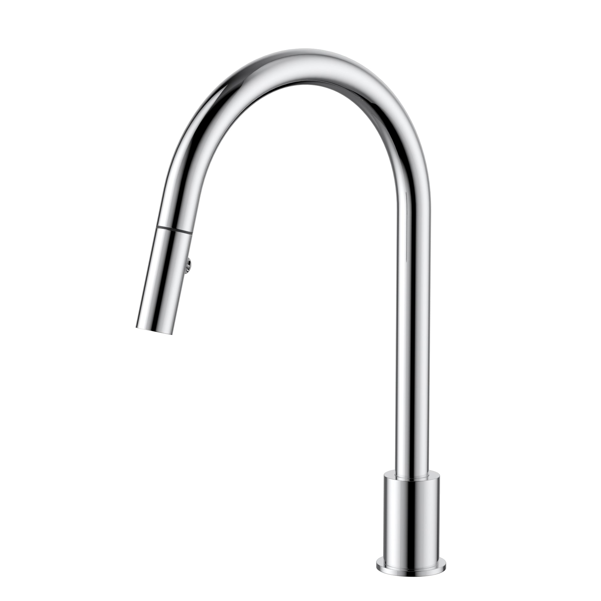 Kitchen hob spout with pull out nozzle, Polished Chrome