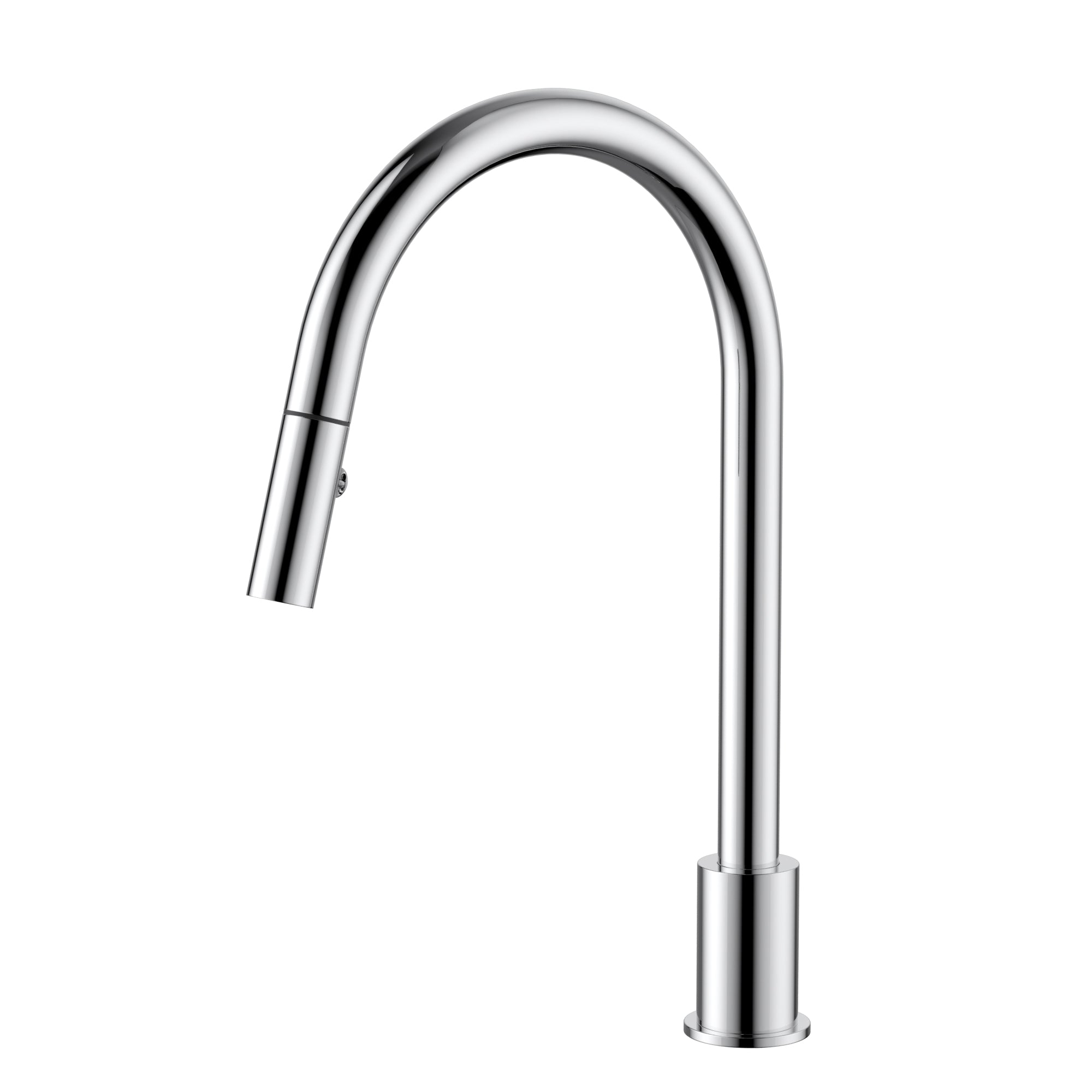 Kitchen hob spout with pull out nozzle, Polished Chrome